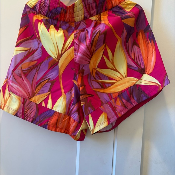 Adidas X FARM Rio Tropical Floral Shorts - Pink and Orange - Picture 5 of 6